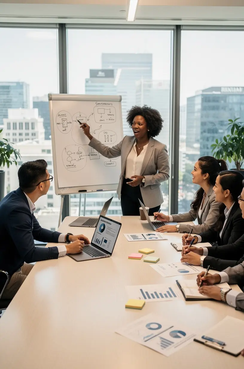 Professional team collaboration